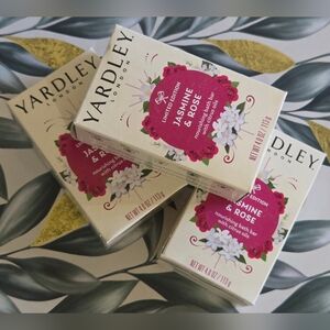 Yardley London Soap Bath Bar Jasmine & Rose 4 Oz (Pack Of 3)